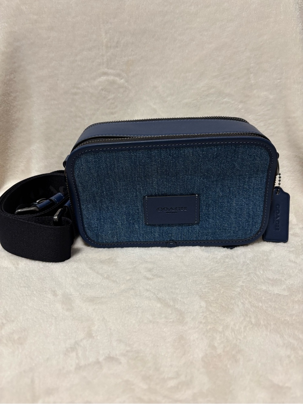 COACH Wyatt Denim Crossbody Bag CBG14 - Picture 4 of 13